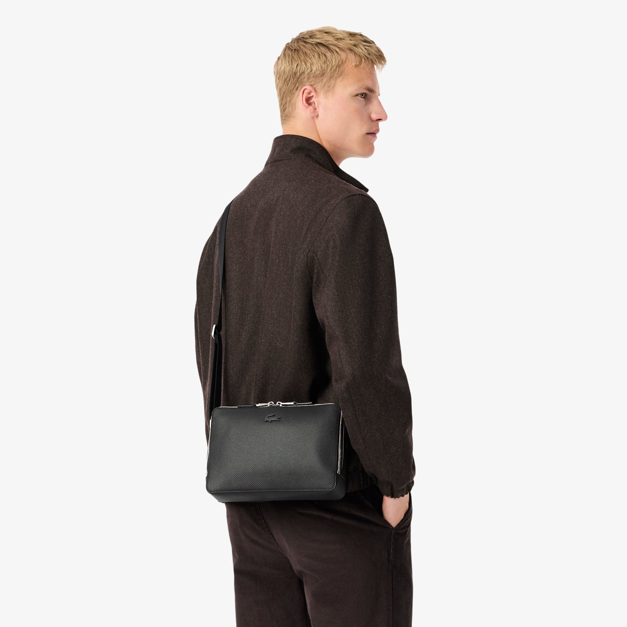 Túi Xách Lacoste Unisex Chantaco Chất Liệu Da