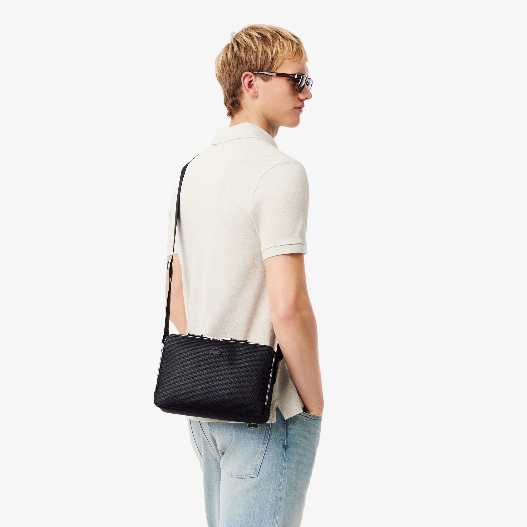 Túi Xách Lacoste Unisex Chantaco Chất Liệu Da