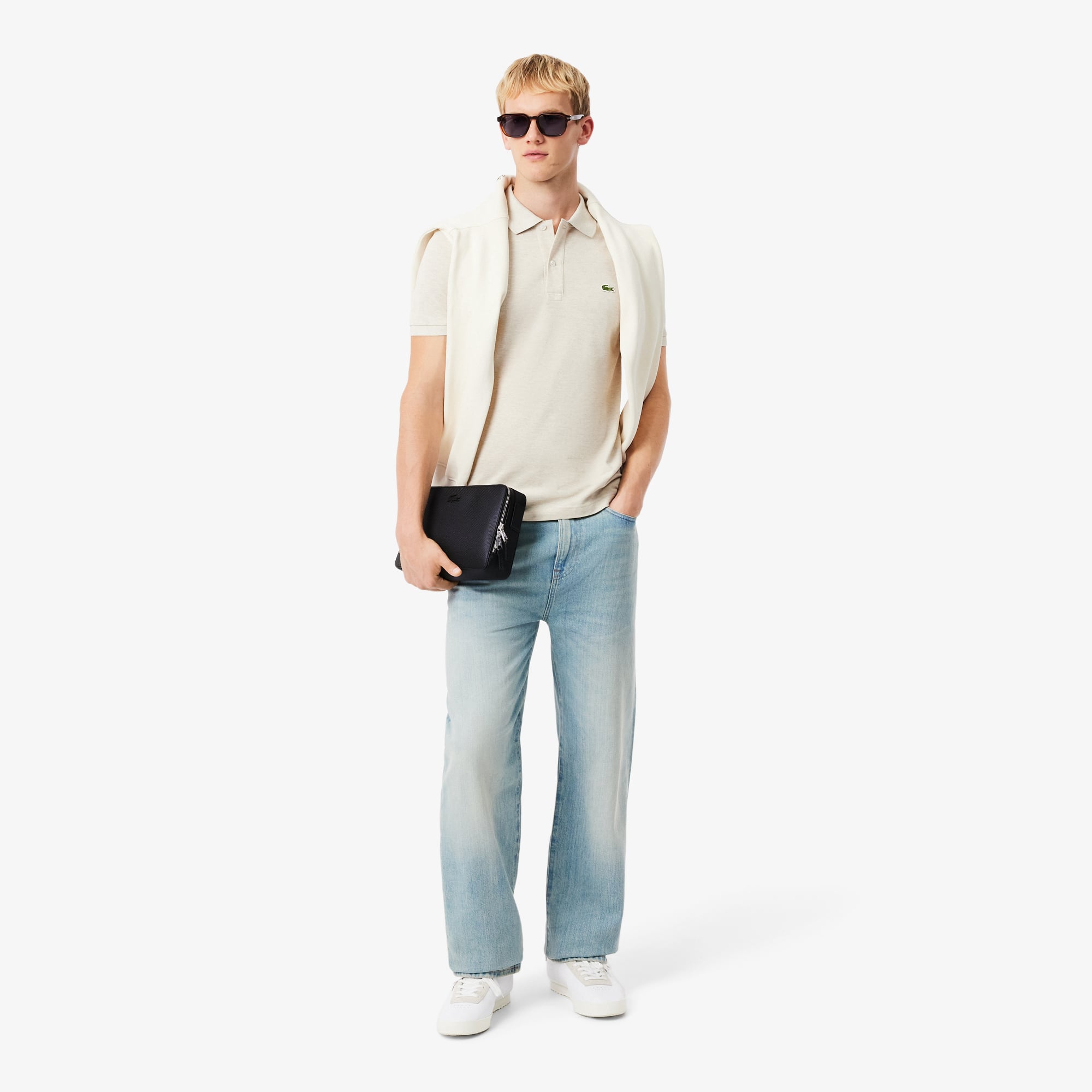 Túi Xách Lacoste Unisex Chantaco Chất Liệu Da