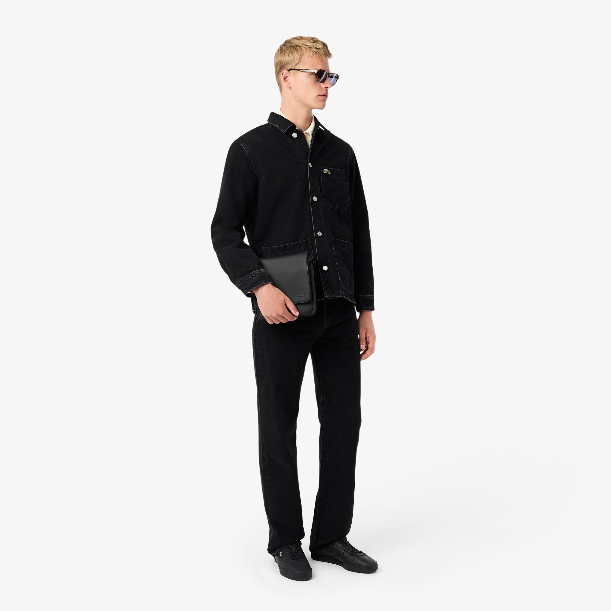 Túi Đeo Chéo Lacoste Nam Cổ Điển Có Nắp Gập