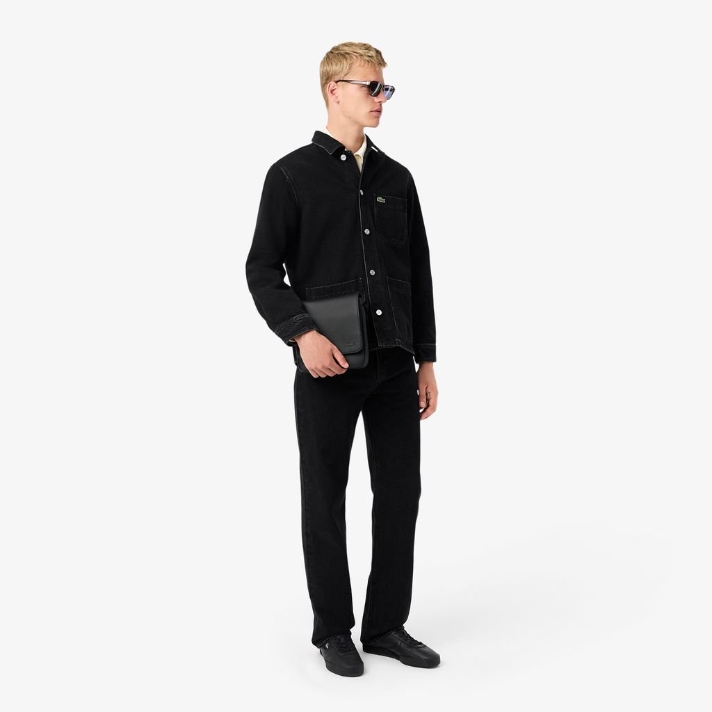 Túi Đeo Chéo Lacoste Nam Cổ Điển Có Nắp Gập