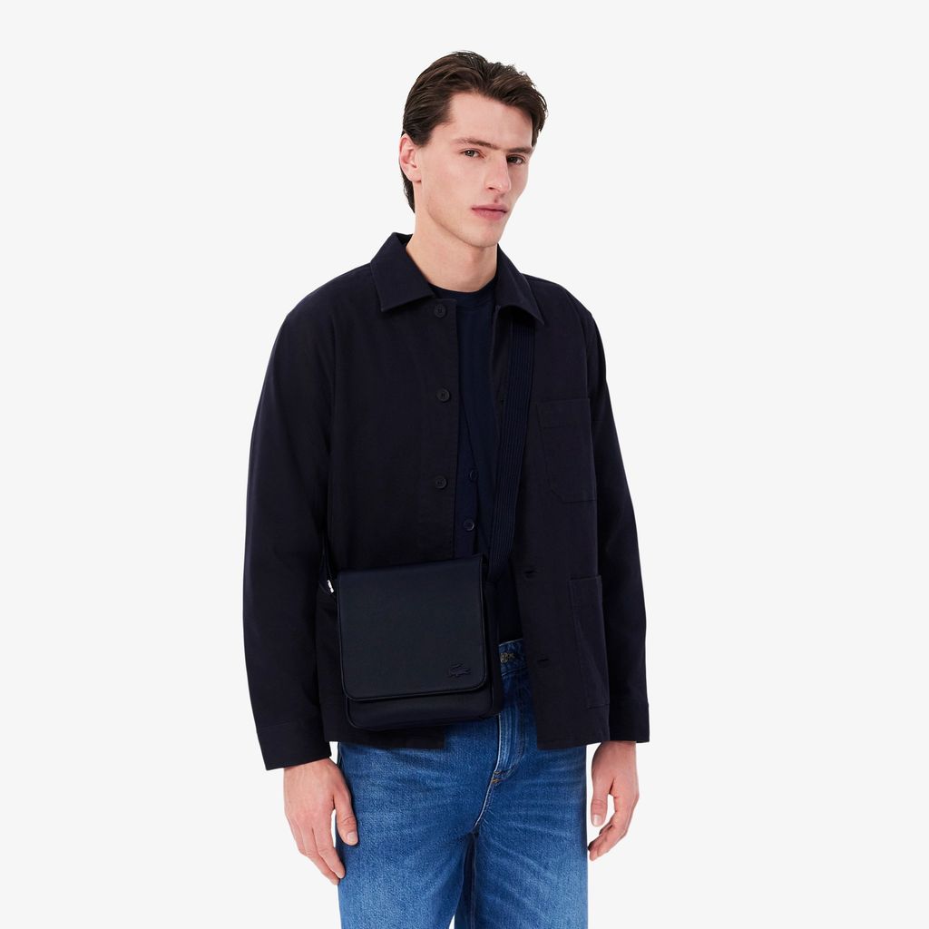 Túi Đeo Chéo Lacoste Nam Cổ Điển Có Nắp Gập