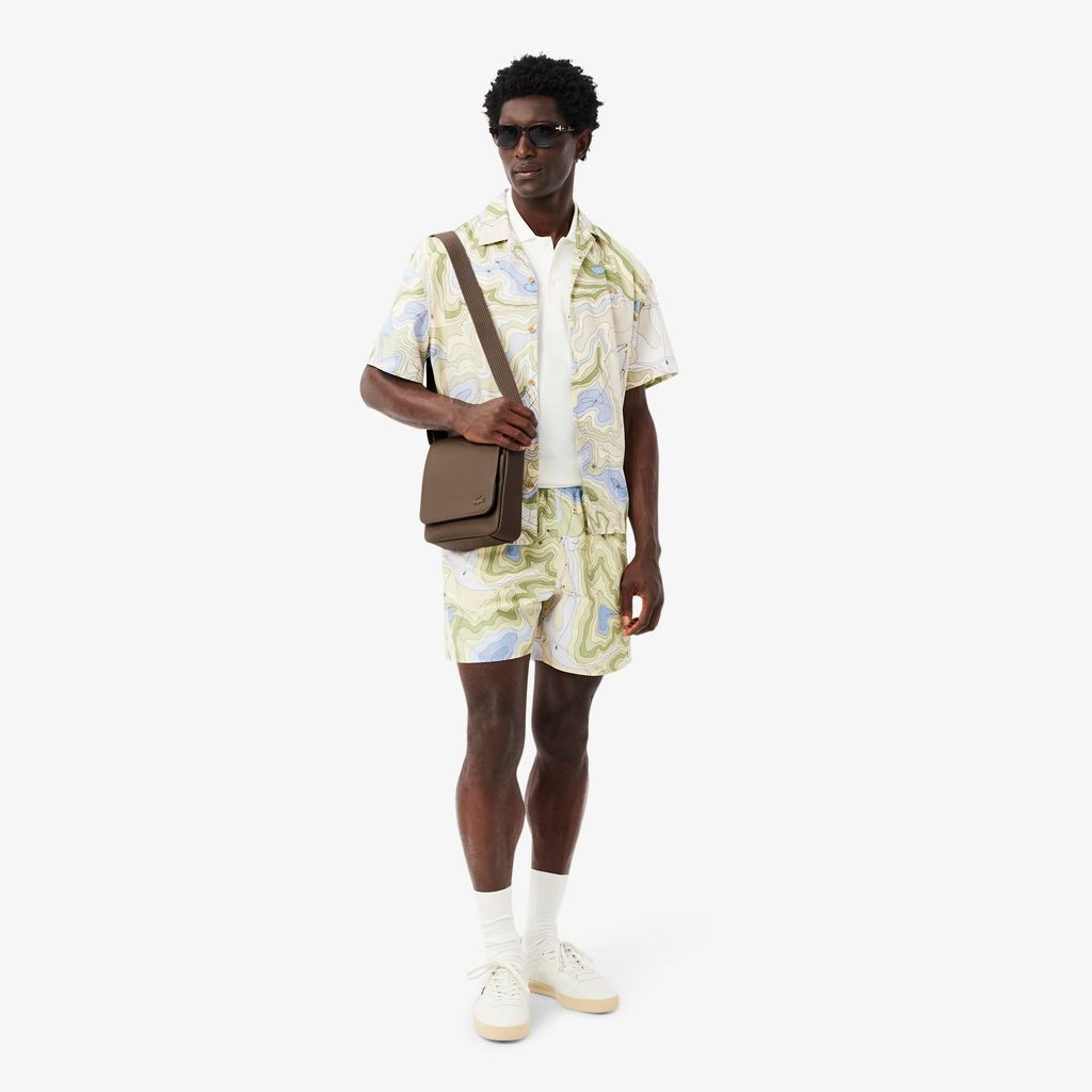 Túi Đeo Chéo Lacoste Nam Cổ Điển Có Nắp Gập