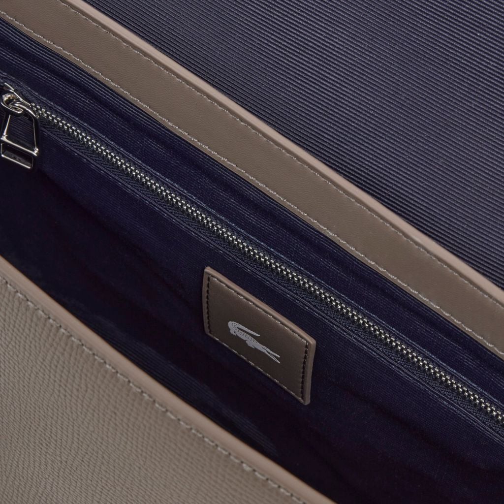 Túi Đeo Chéo Lacoste Nam Ossian Có Nắp Chất Liệu Da