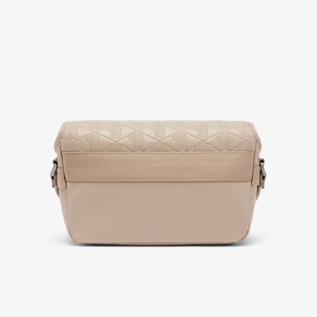 Túi Đeo Chéo Lacoste Nam Nomogramme Có Nắp Chất Liệu Da Size Nhỏ