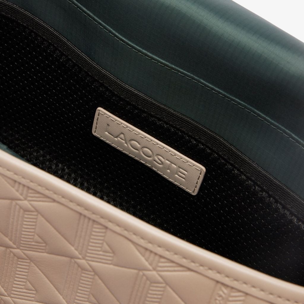 Túi Đeo Chéo Lacoste Nam Nomogramme Có Nắp Chất Liệu Da Size Nhỏ