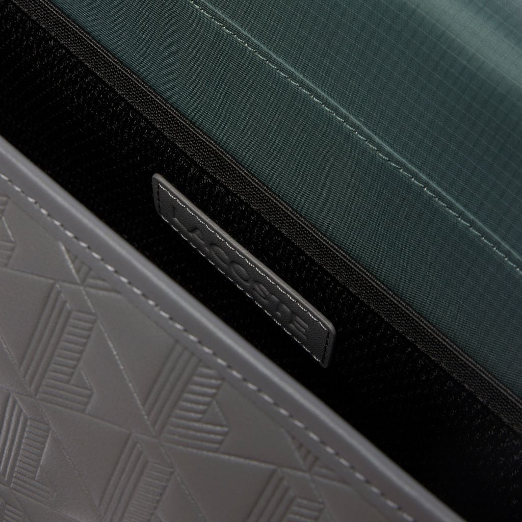 Túi Đeo Chéo Lacoste Nam Nomogramme Có Nắp Chất Liệu Da Size Nhỏ