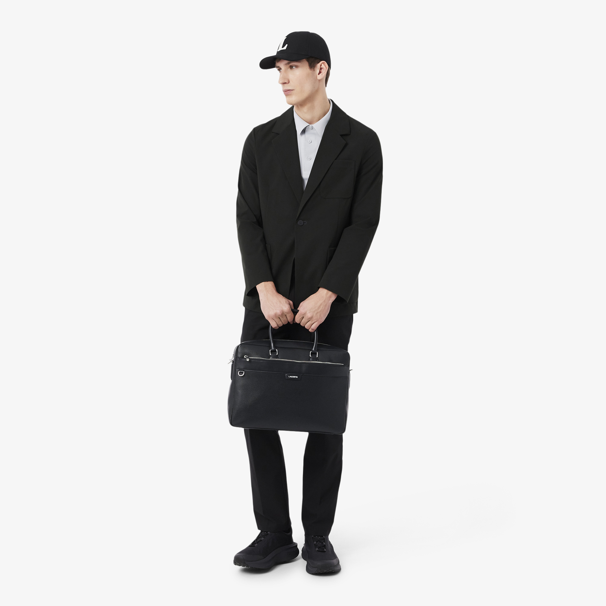 Túi Laptop Lacoste Nam Ossian Chất Liệu Da