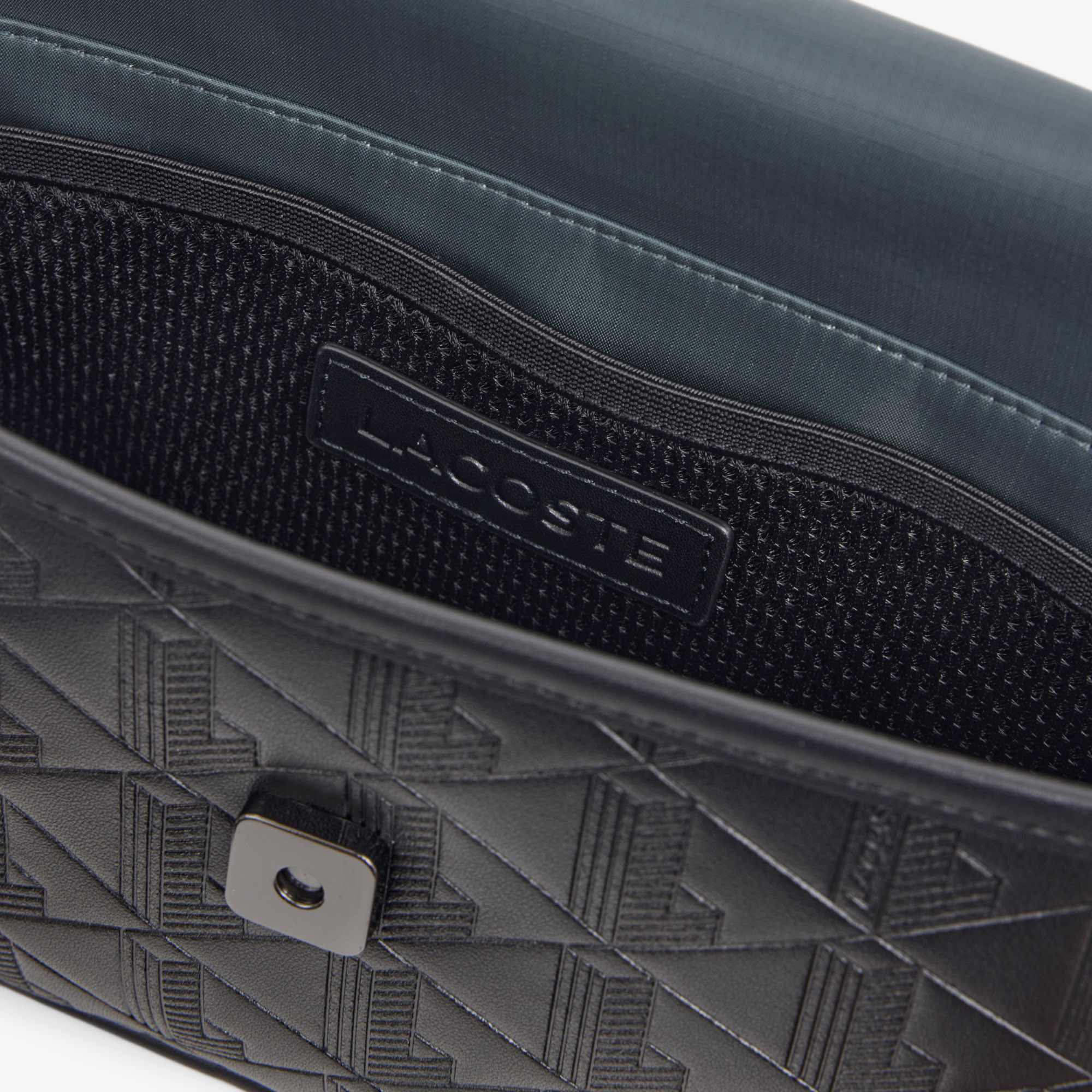 Túi Đeo Chéo Lacoste Nam Chất Liệu Da Họa Tiết Monogram Size Mini