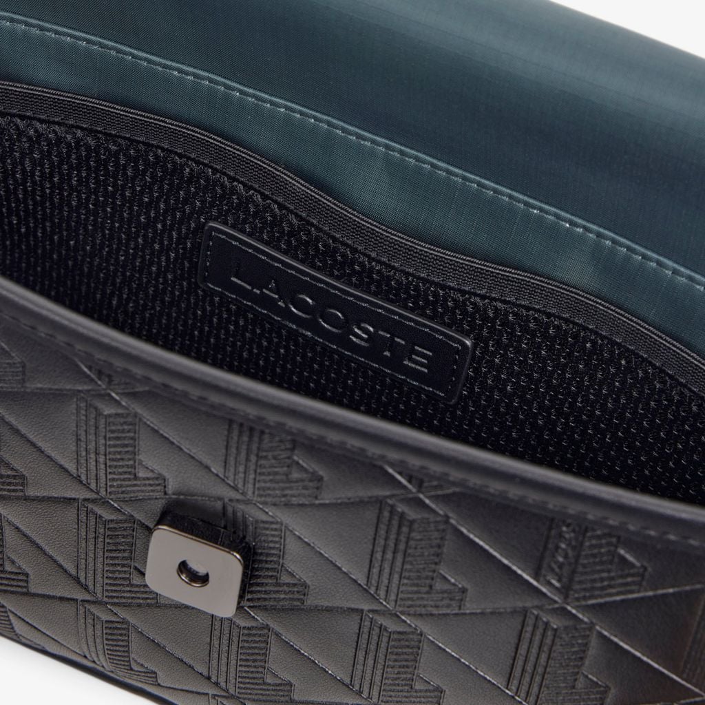 Túi Đeo Chéo Lacoste Nam Chất Liệu Da Họa Tiết Monogram Size Mini