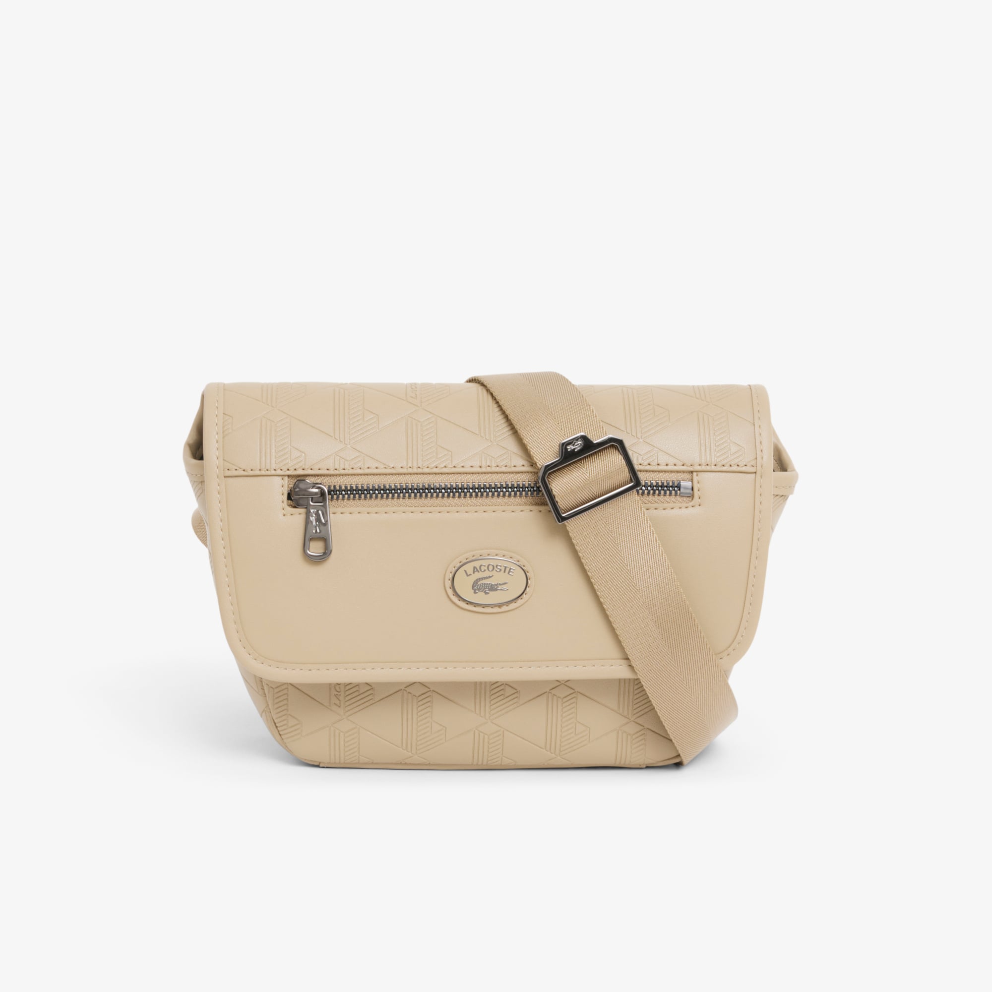 Túi Đeo Chéo Lacoste Nam Chất Liệu Da Họa Tiết Monogram Size Mini