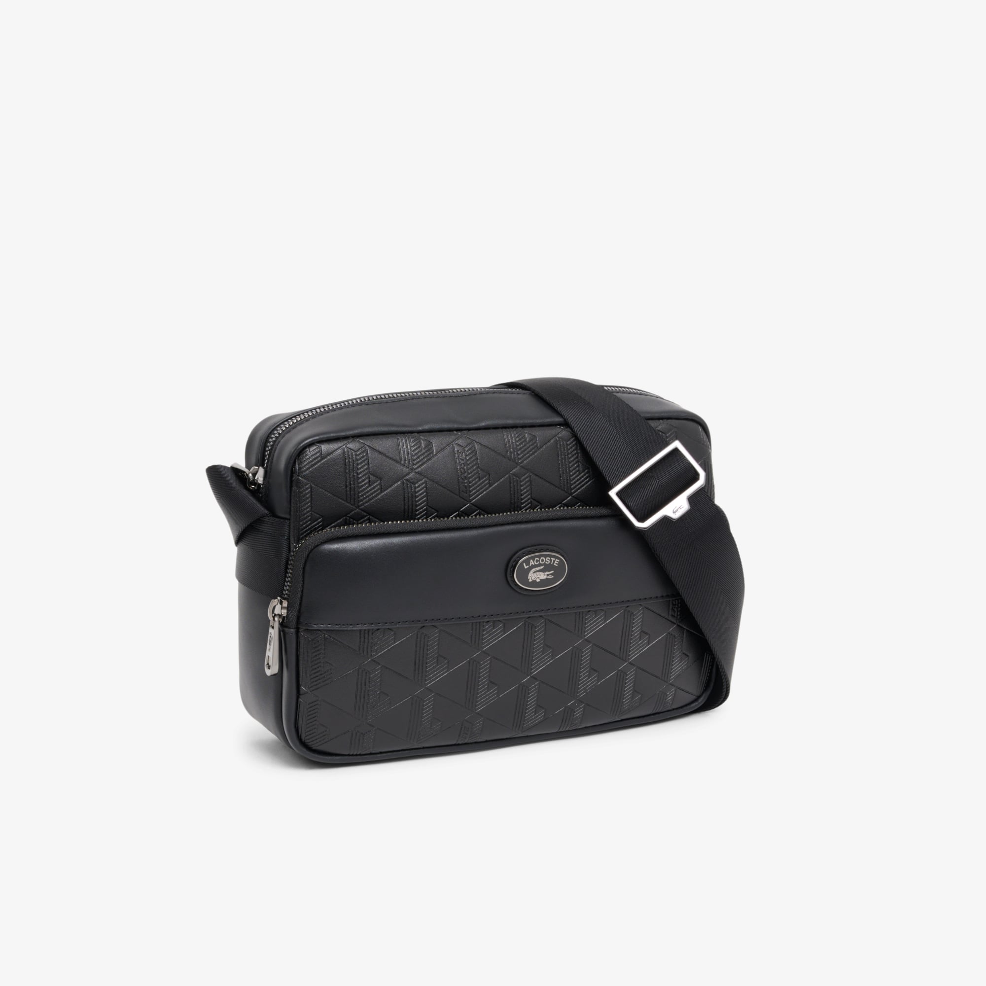 Túi Đeo Chéo Lacoste Nam Chất Liệu Da Họa Tiết Monogram