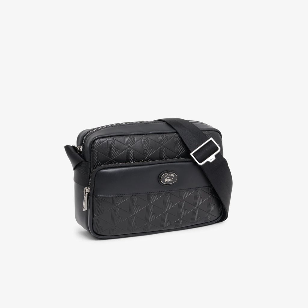 Túi Đeo Chéo Lacoste Nam Chất Liệu Da Họa Tiết Monogram