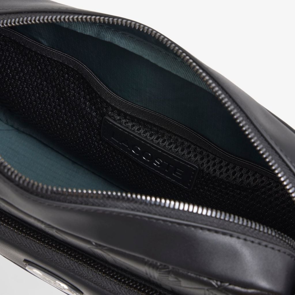 Túi Đeo Chéo Lacoste Nam Chất Liệu Da Họa Tiết Monogram