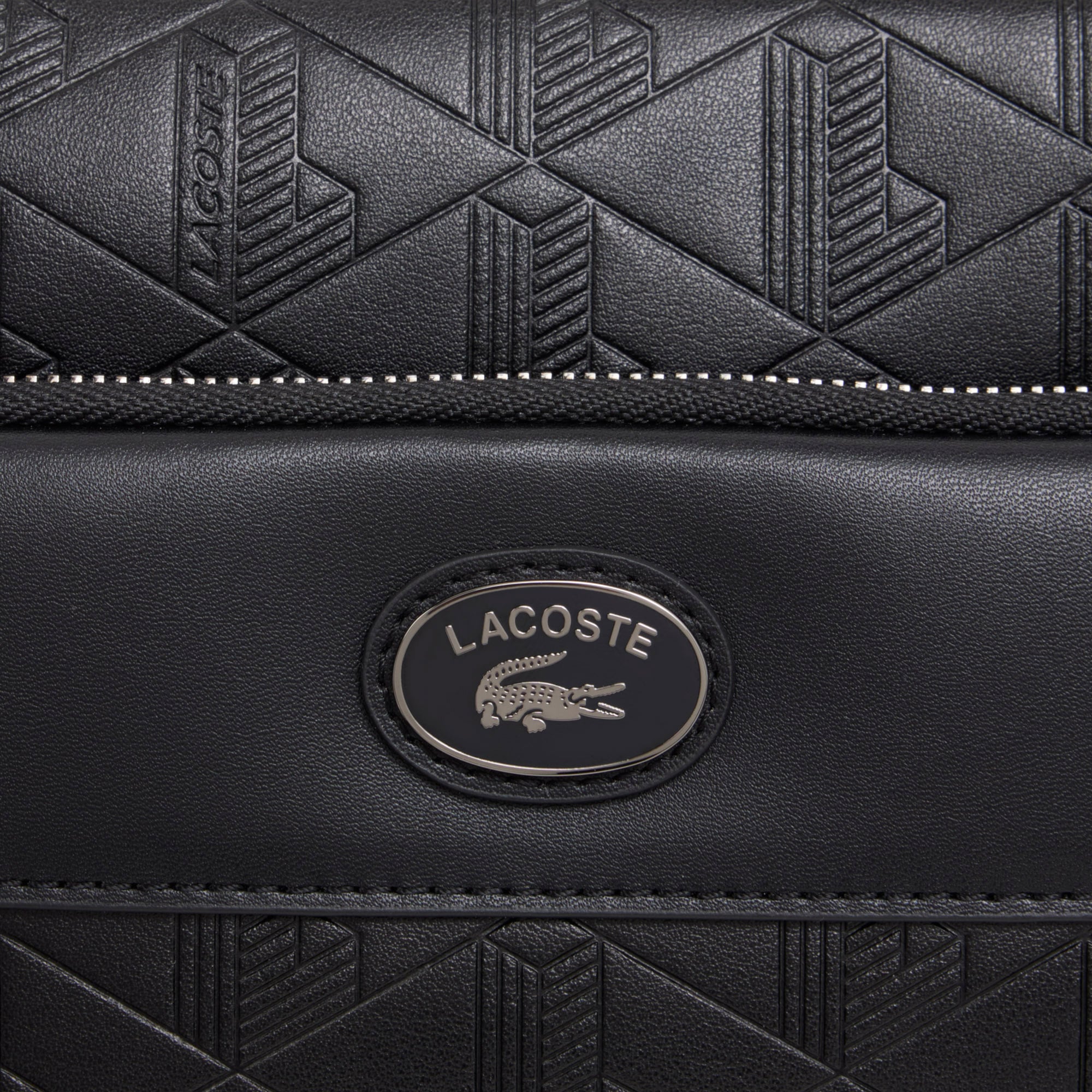 Túi Đeo Chéo Lacoste Nam Chất Liệu Da Họa Tiết Monogram