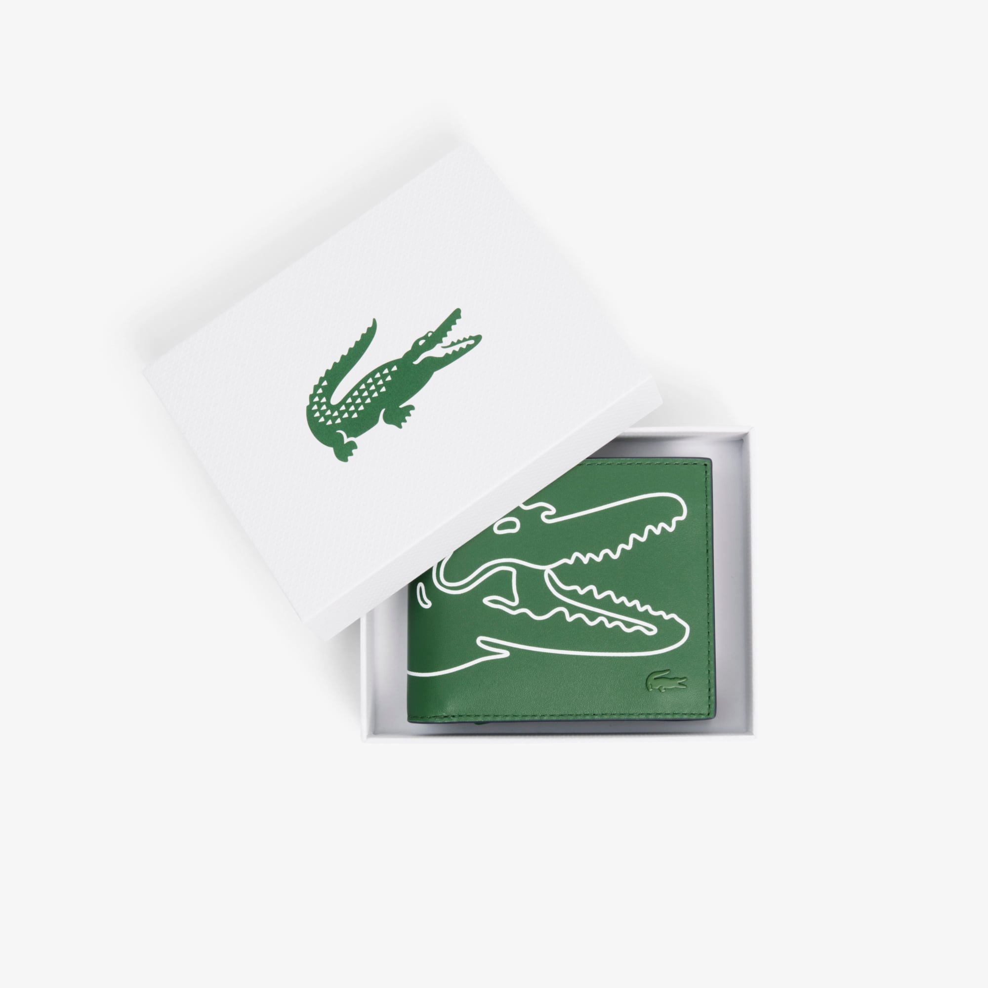 Ví Gập Lacoste Nam FG Chất Liệu Da Size Trung