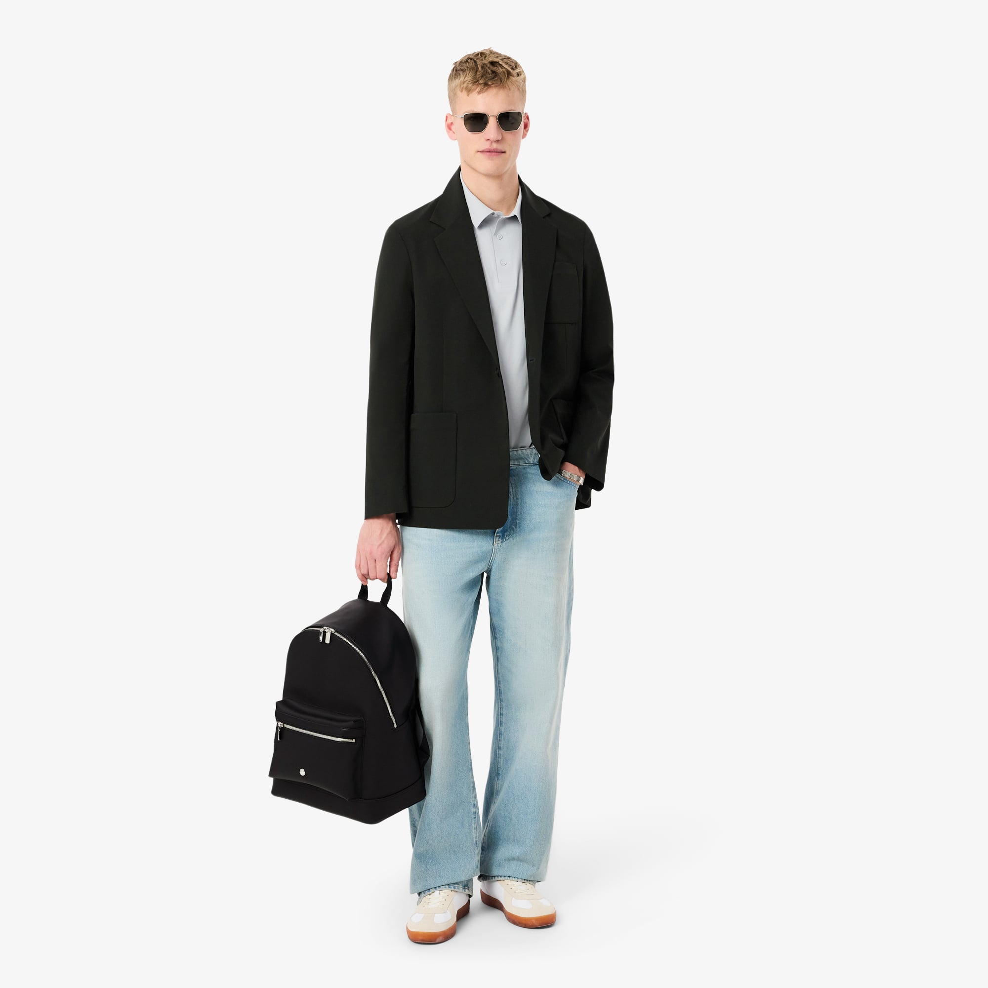 Ba Lô Lacoste Nam Langon Chất Liệu Petit Piqué