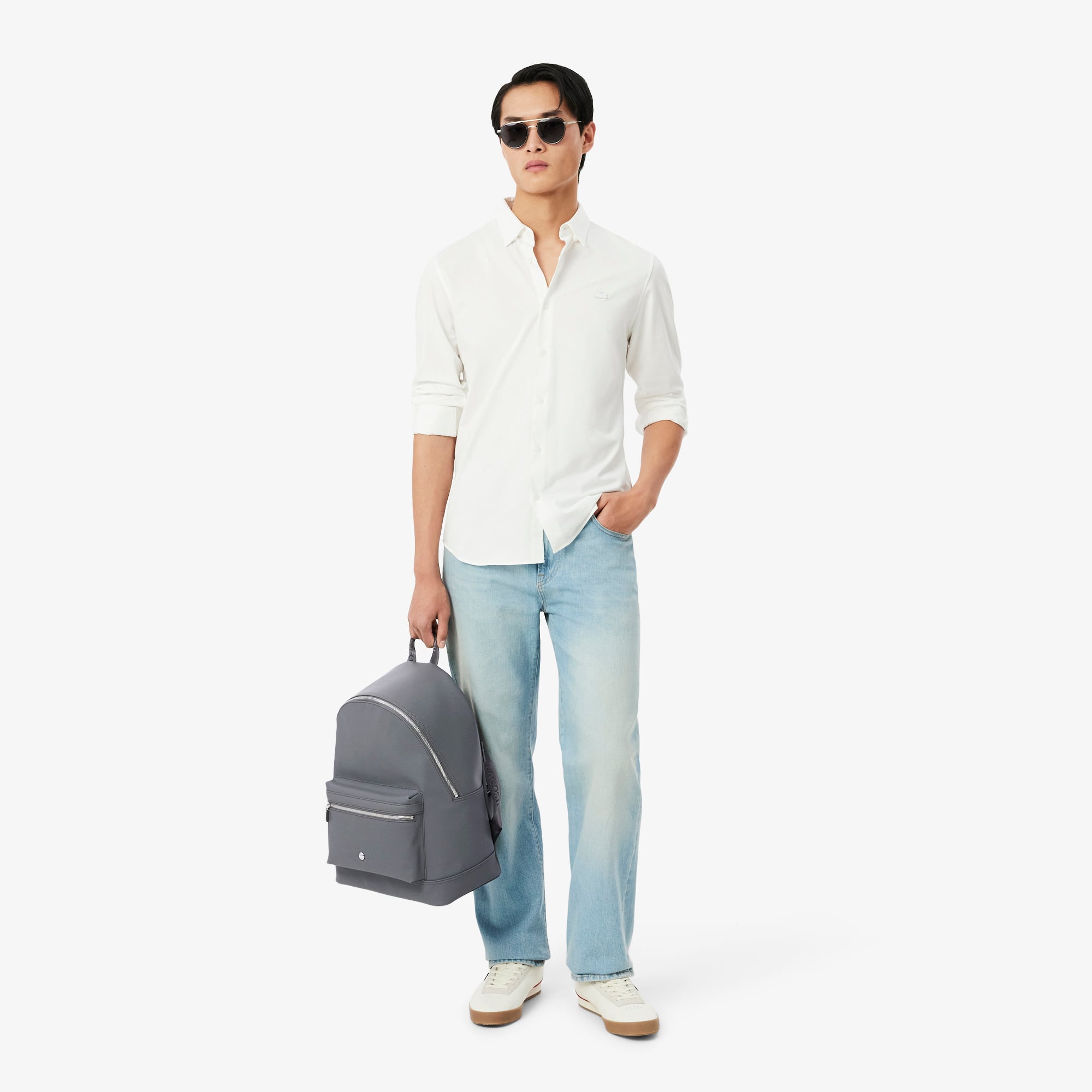 Ba Lô Lacoste Nam Langon Chất Liệu Petit Piqué