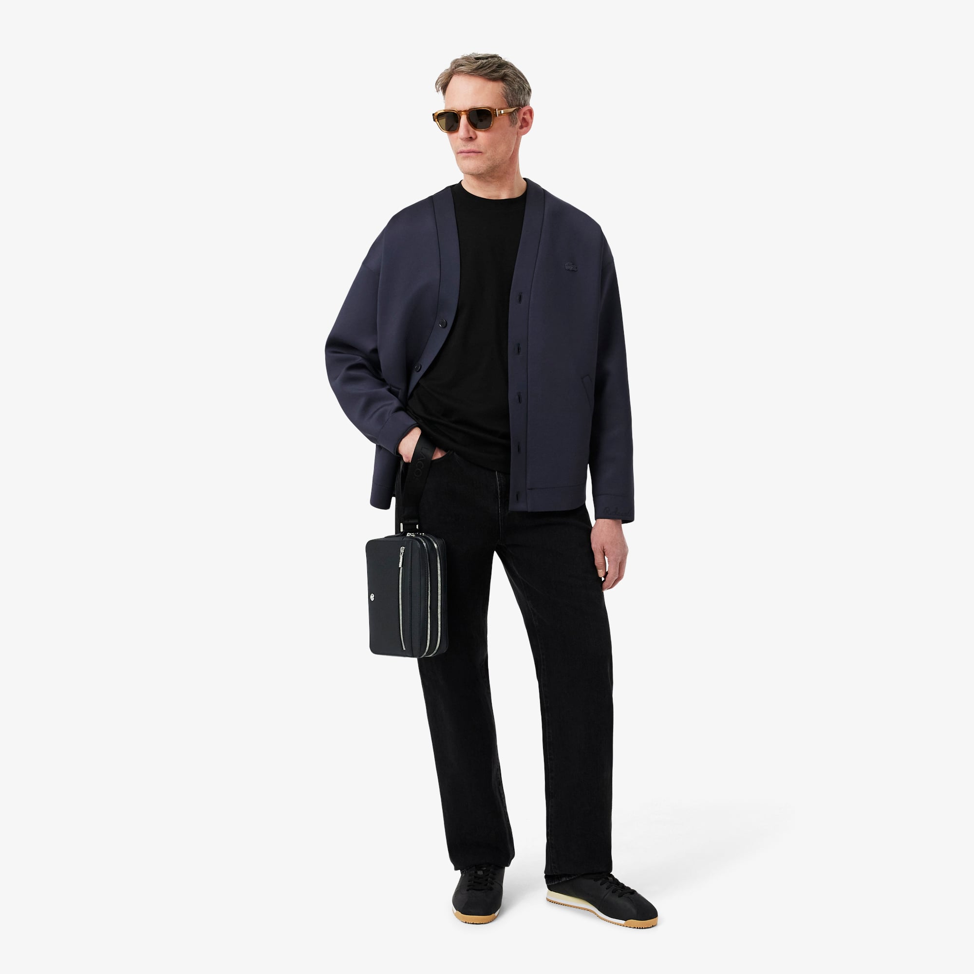 Túi Xách Lacoste Nam Langon Chất Liệu Petit Piqué