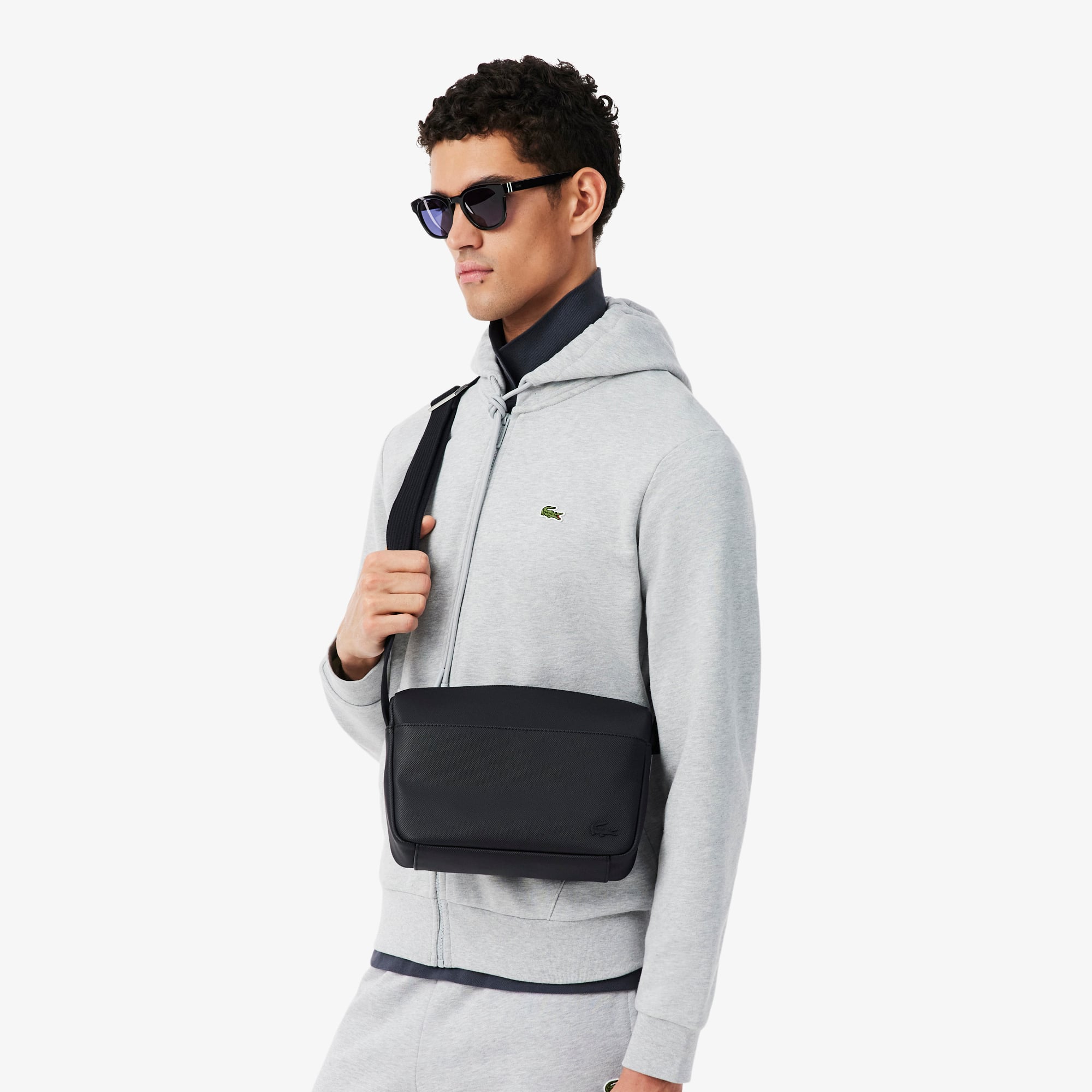 Túi Đeo Chéo Lacoste Nam Men's Classic Chất Liệu Petit Piqué