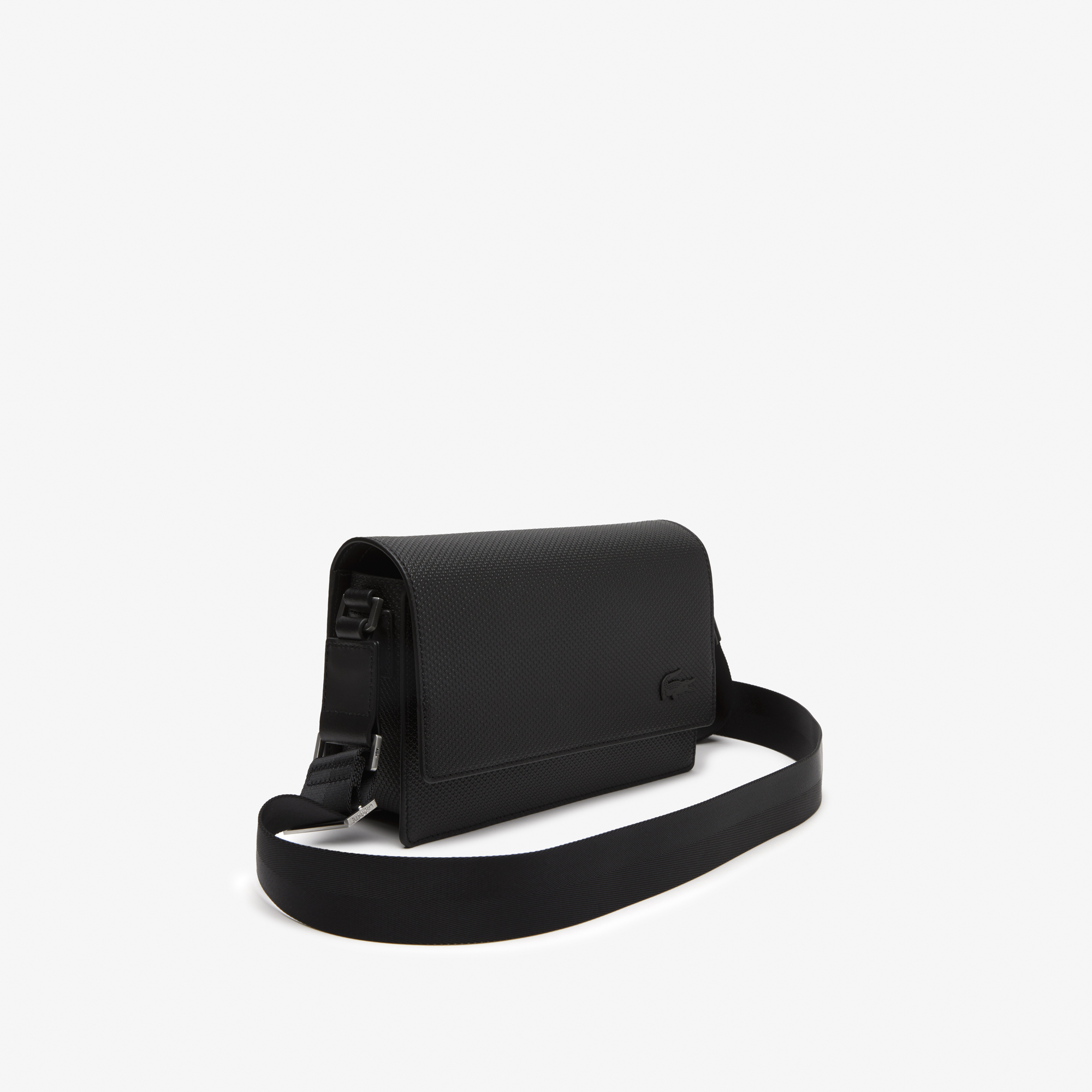 Túi Nắp Gập Lacoste Unisex Chantaco Chất Liệu Da