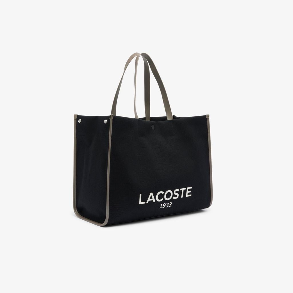 Túi Tote Lacoste Unisex Cỡ Lớn Chất Liệu Vải Canvas