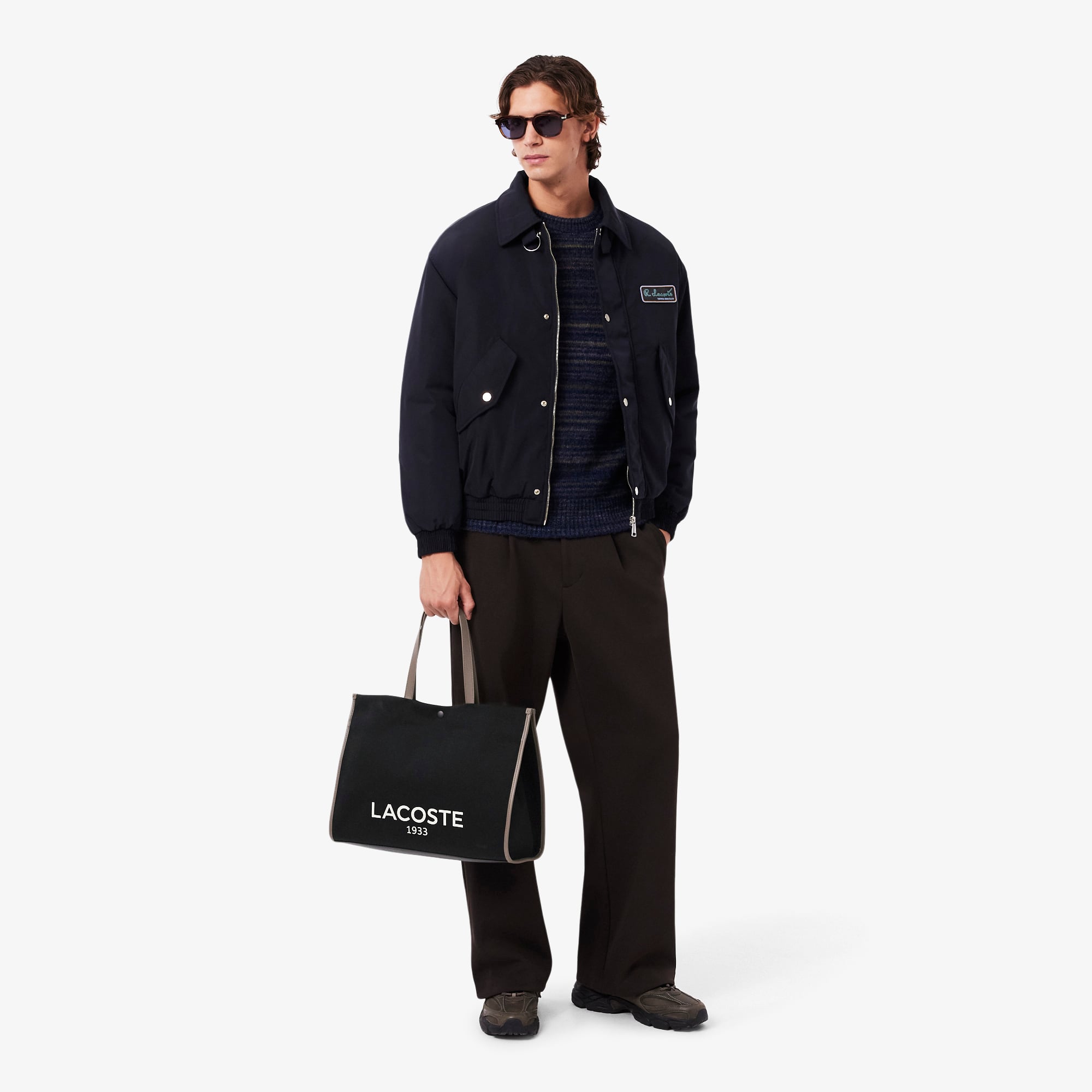 Túi Tote Lacoste Unisex Cỡ Lớn Chất Liệu Vải Canvas