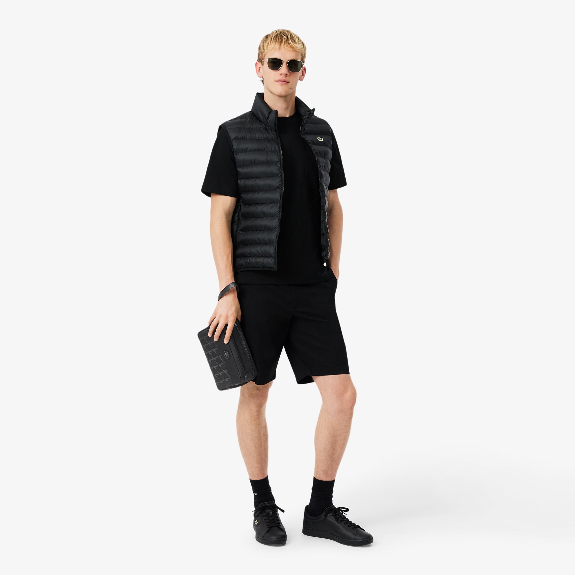 Ví Cầm Tay Lacoste Unisex Nomogramme Chất Liệu Da