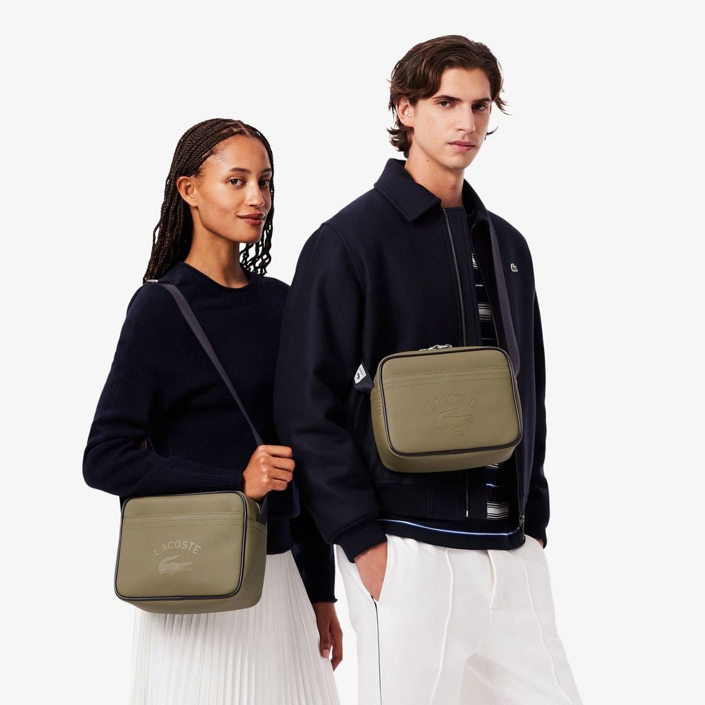 Túi Đeo Chéo Lacoste Unisex Club 1930 Chất Liệu Petit Piqué Cỡ Trung