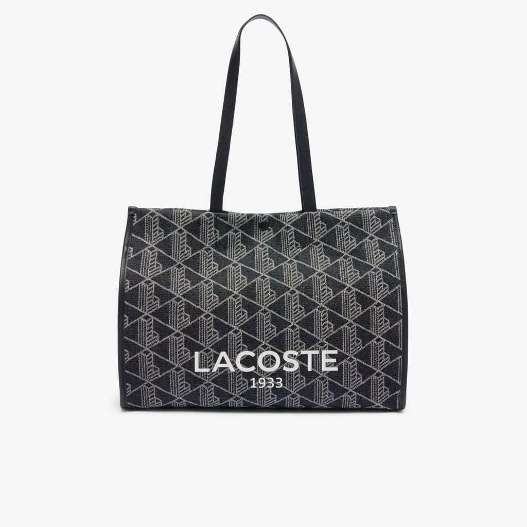 Túi Tote Lacoste Unisex Heritage Chất Liệu Jacquard Cỡ Lớn