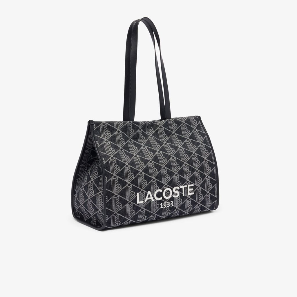 Túi Tote Lacoste Unisex Heritage Chất Liệu Jacquard Cỡ Lớn