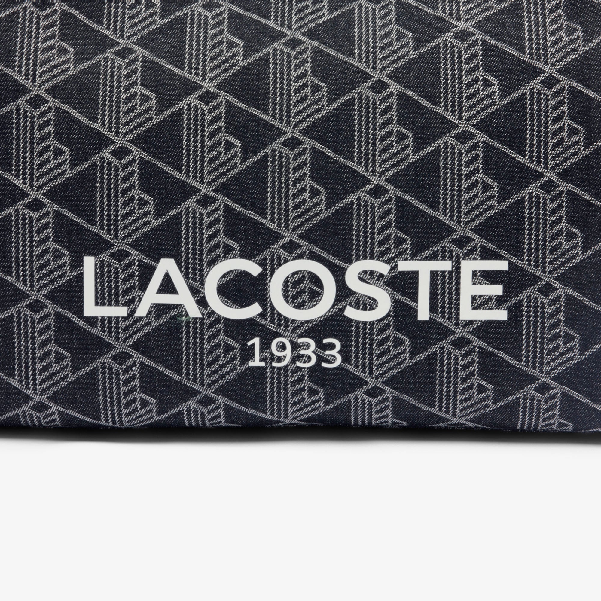 Túi Tote Lacoste Unisex Heritage Chất Liệu Jacquard Cỡ Lớn
