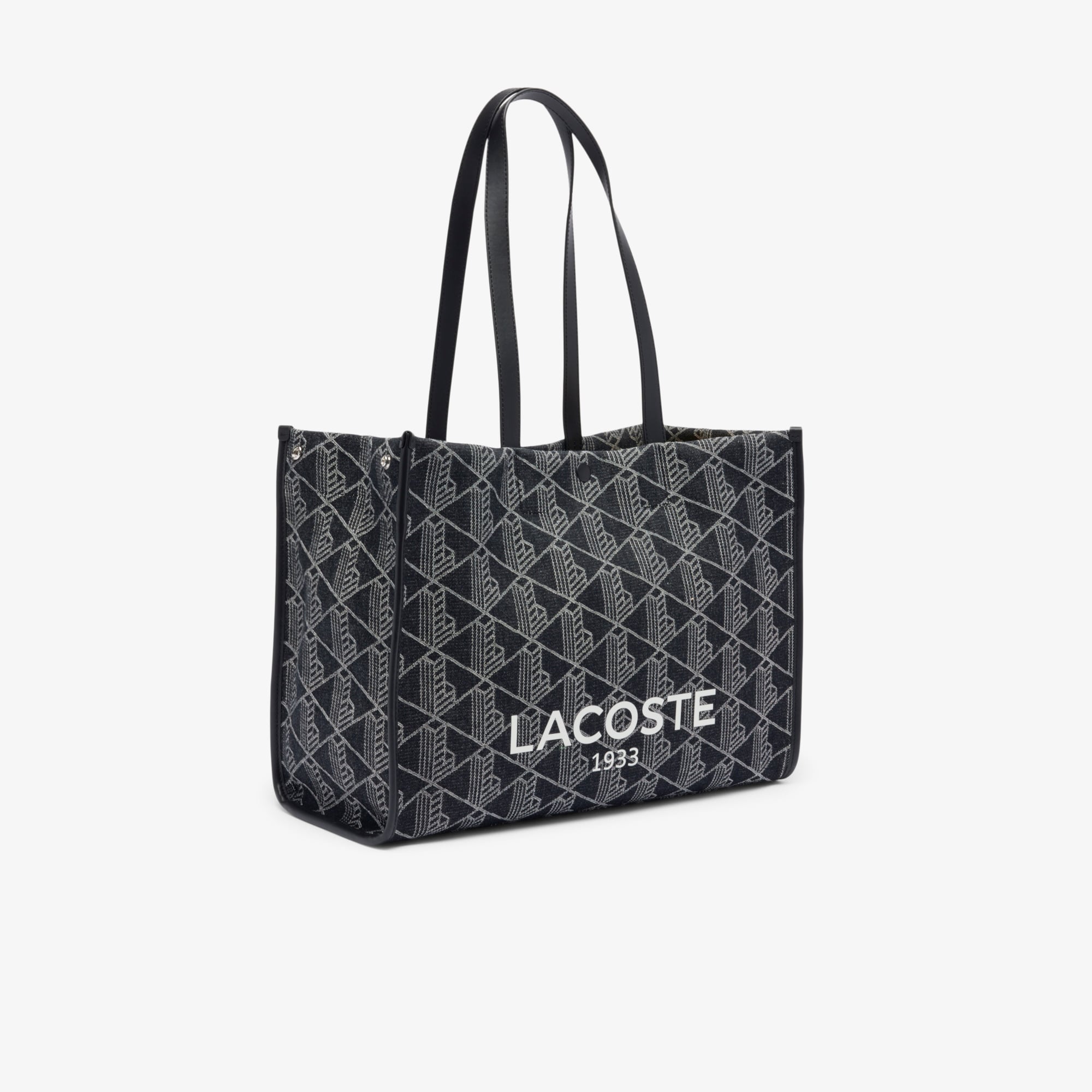 Túi Tote Lacoste Unisex Heritage Chất Liệu Jacquard Cỡ Lớn