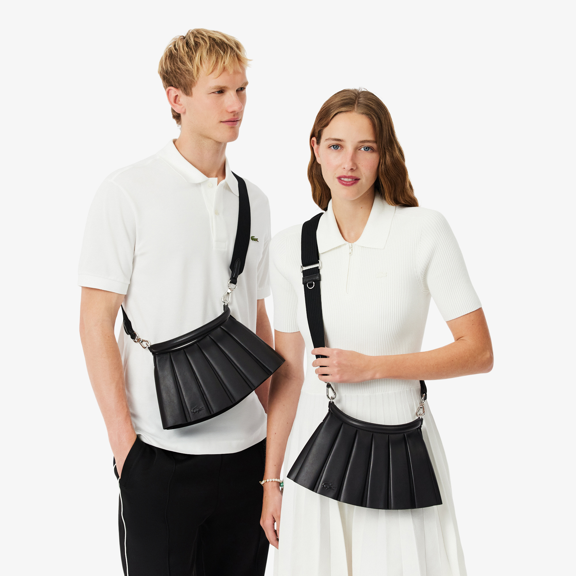 Túi Lacoste Unisex Lenglen Chất Liệu Da Size Nhỏ