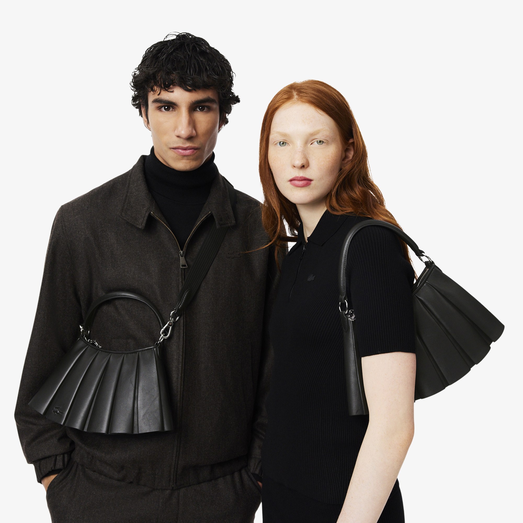 Túi Lacoste Unisex Runway Lenglen Chất Liệu Da Cỡ Nhỏ