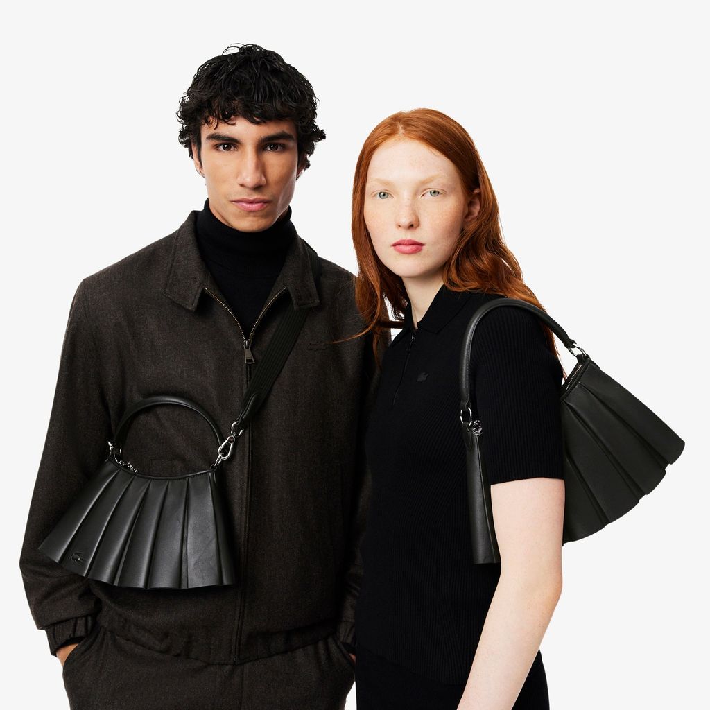 Túi Lacoste Unisex Runway Lenglen Chất Liệu Da Cỡ Nhỏ