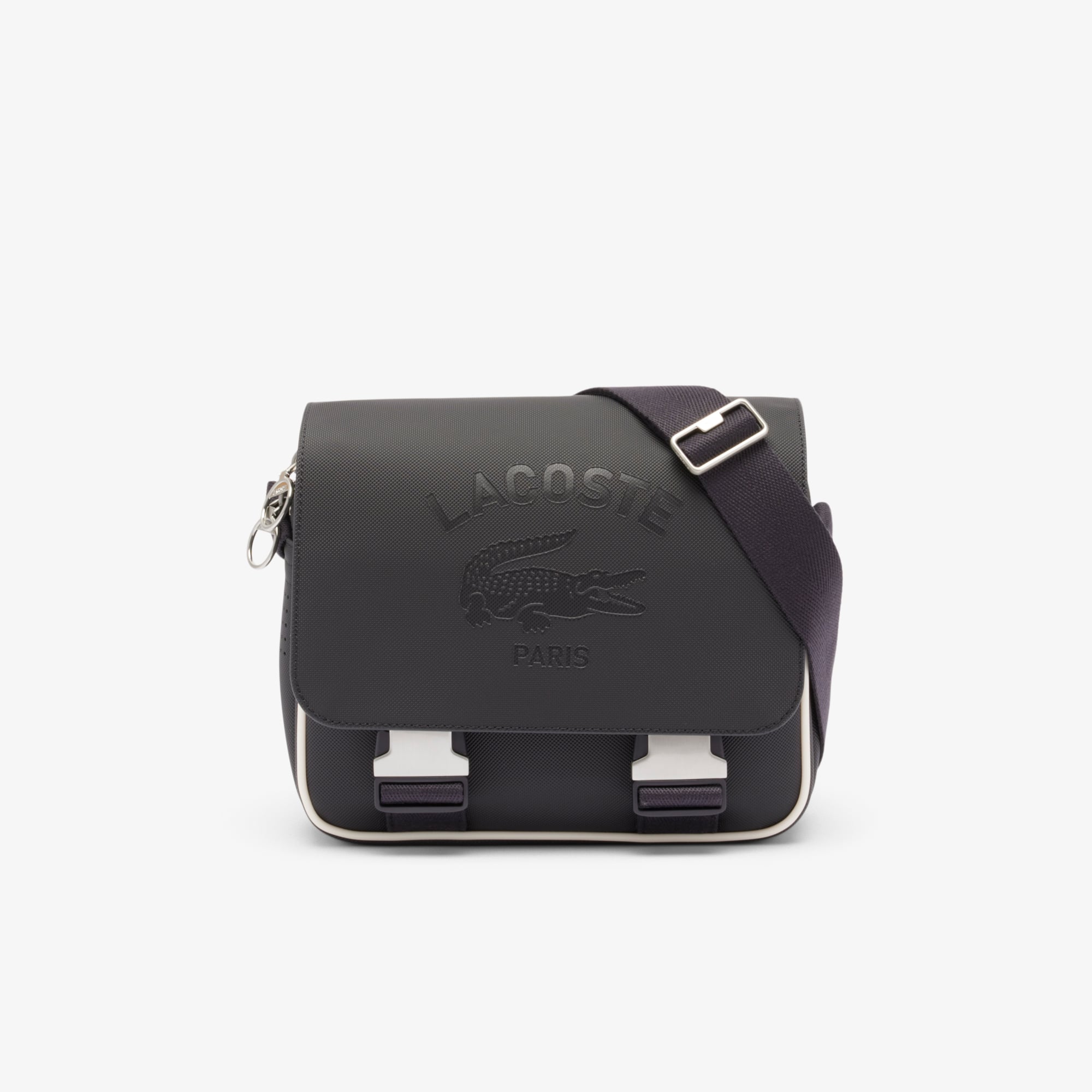 Túi Đeo Chéo Lacoste Unisex Club 1930 Mini-Piqué Satchel Có Nắp Đóng