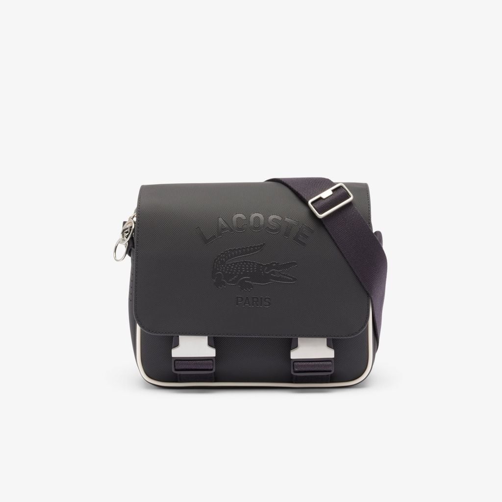Túi Đeo Chéo Lacoste Unisex Club 1930 Mini-Piqué Satchel Có Nắp Đóng