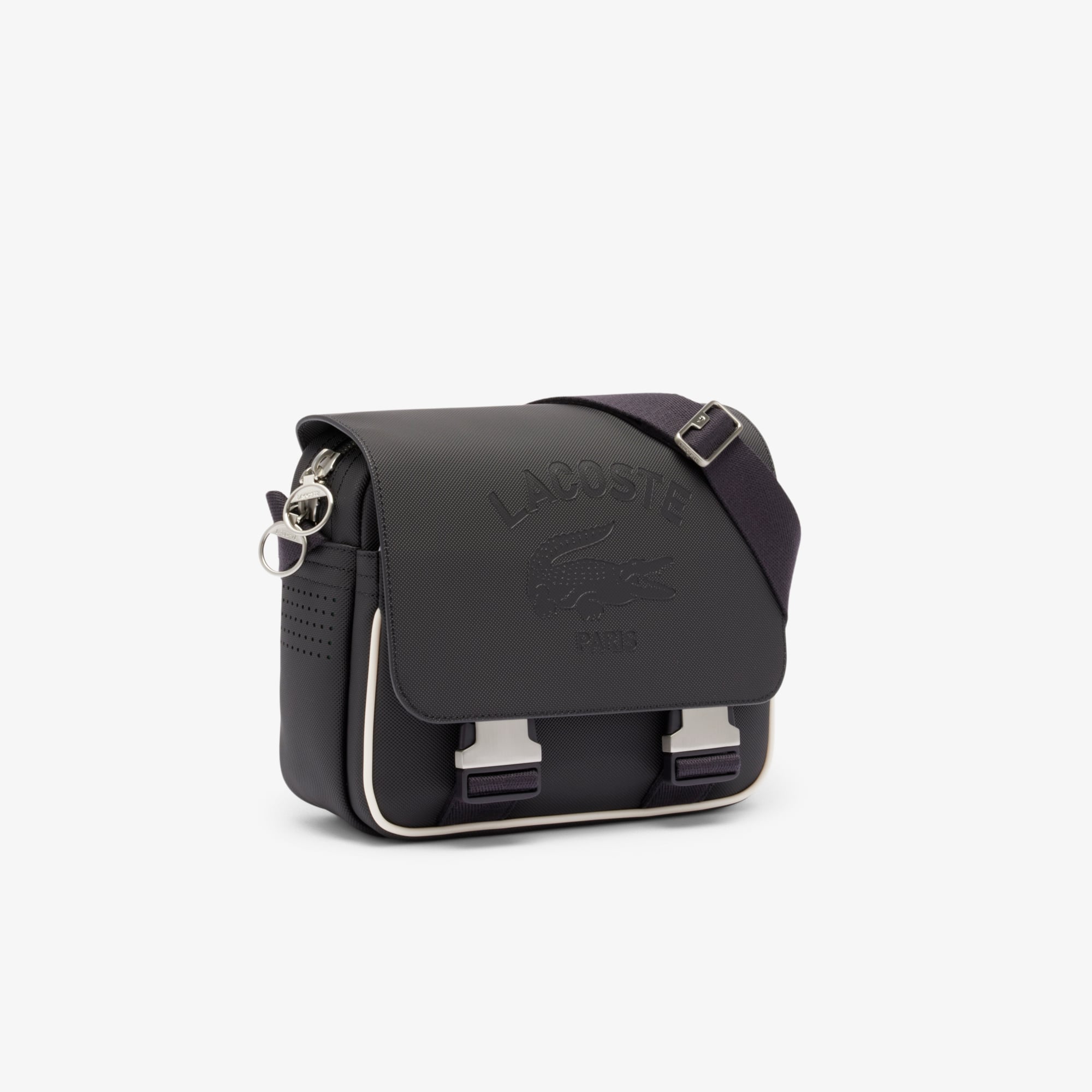 Túi Đeo Chéo Lacoste Unisex Club 1930 Mini-Piqué Satchel Có Nắp Đóng