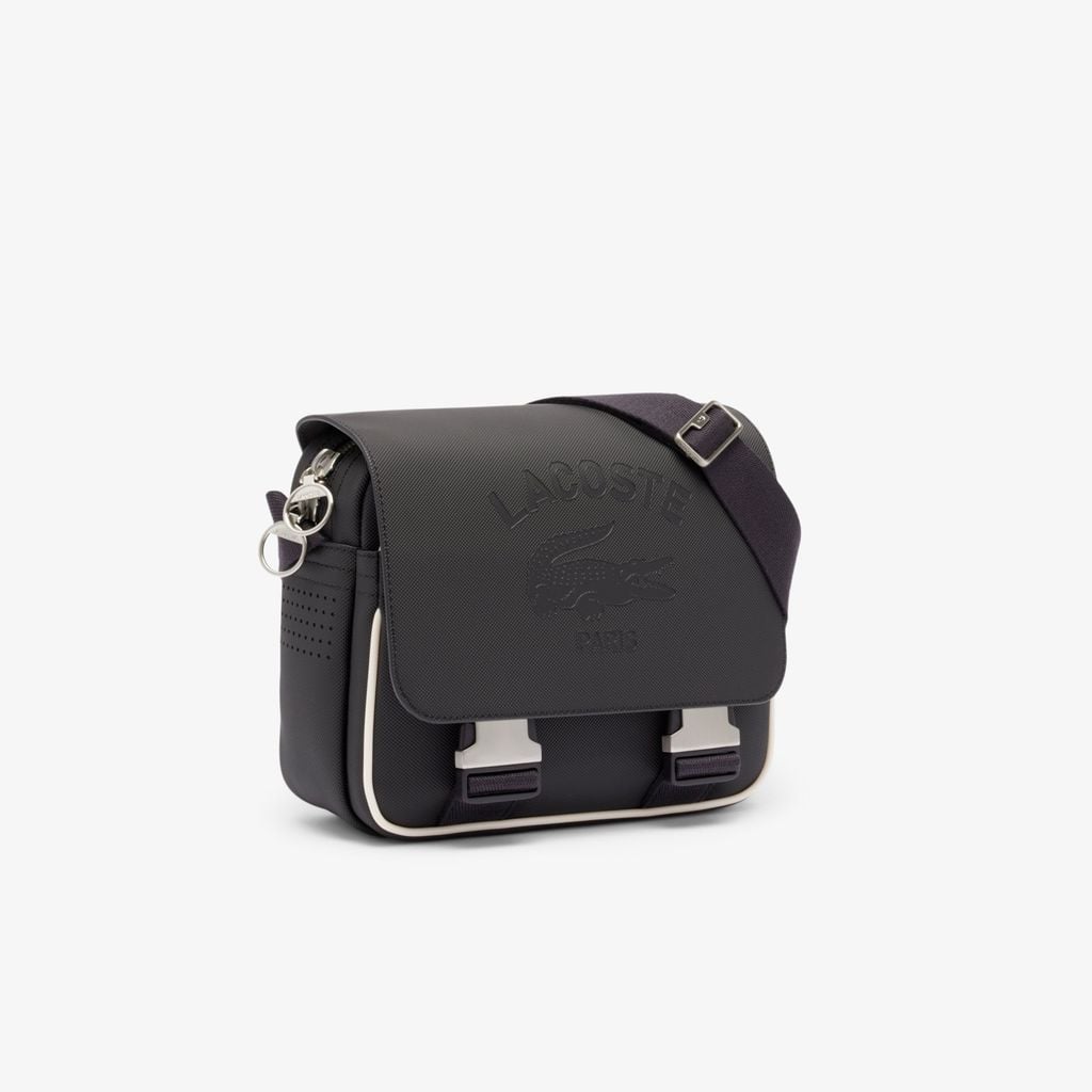 Túi Đeo Chéo Lacoste Unisex Club 1930 Mini-Piqué Satchel Có Nắp Đóng