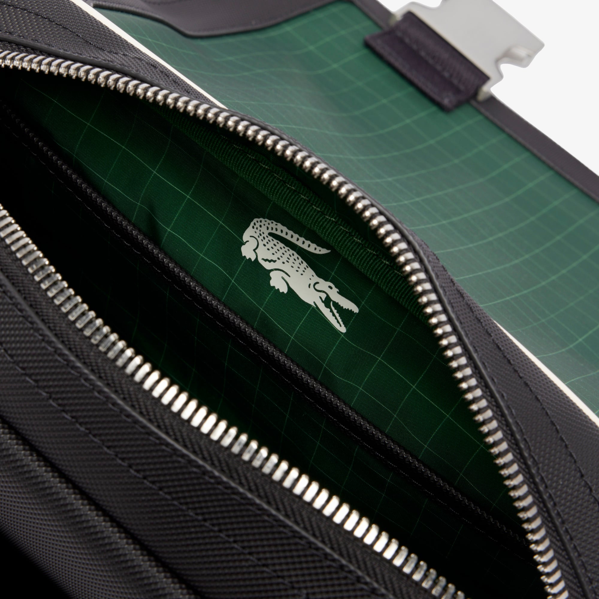 Túi Đeo Chéo Lacoste Unisex Club 1930 Mini-Piqué Satchel Có Nắp Đóng