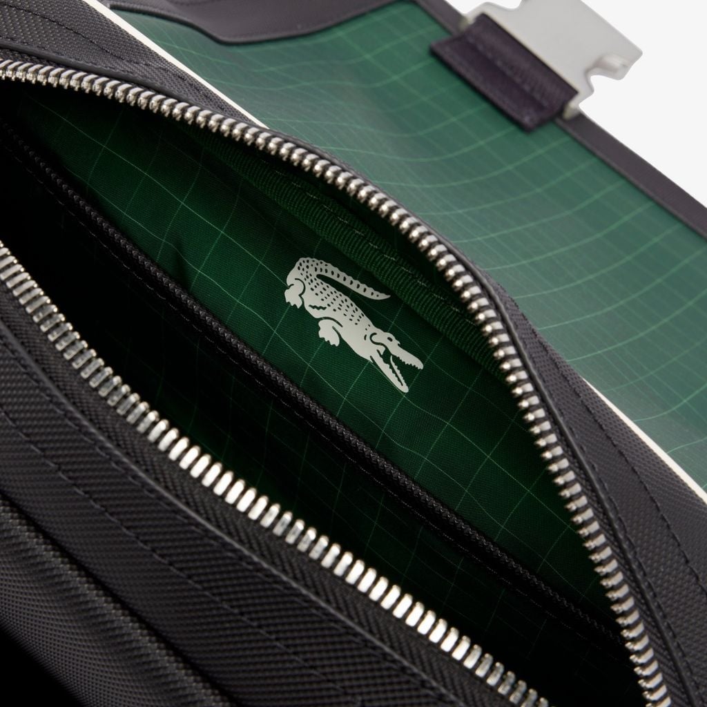 Túi Đeo Chéo Lacoste Unisex Club 1930 Mini-Piqué Satchel Có Nắp Đóng