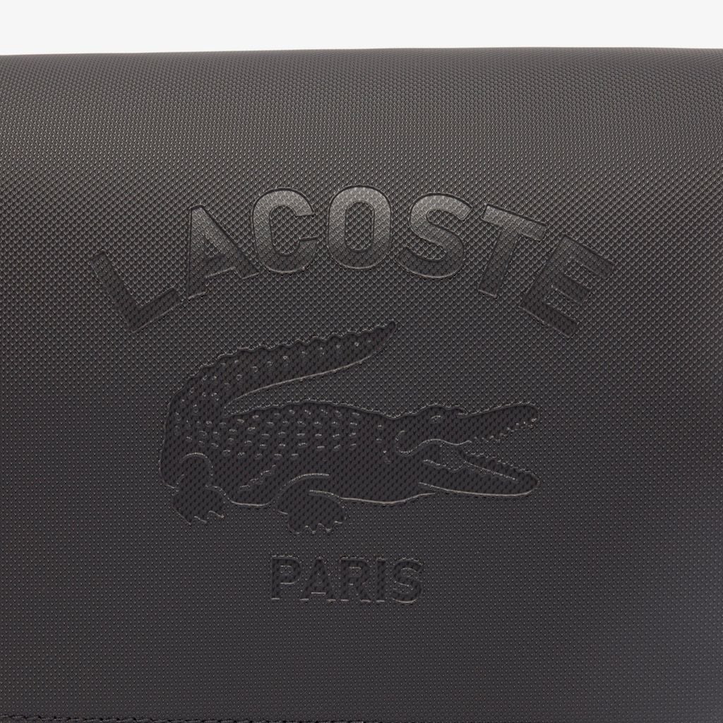 Túi Đeo Chéo Lacoste Unisex Club 1930 Mini-Piqué Satchel Có Nắp Đóng