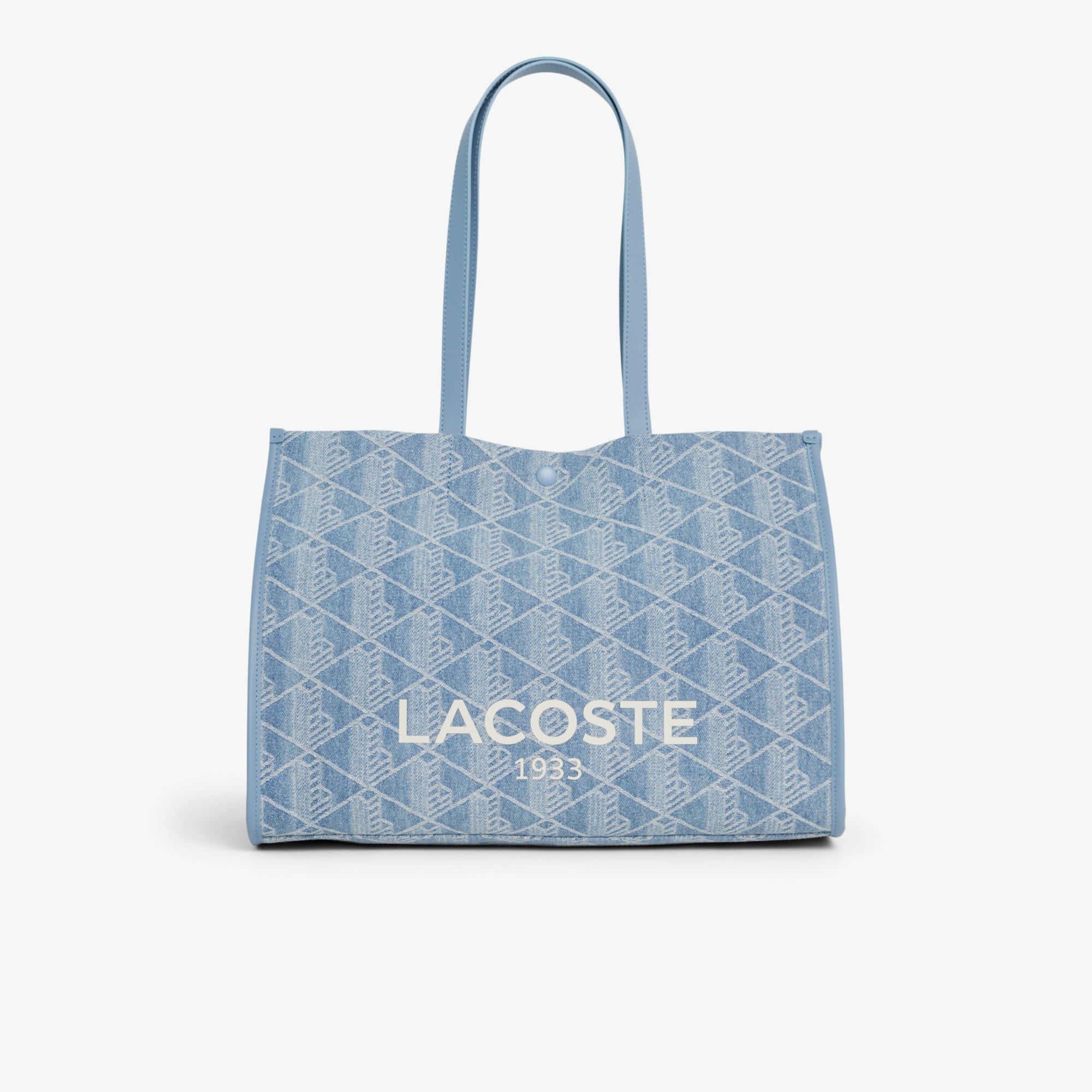 Túi Tote Lacoste Unisex Heritage Dệt Nổi Size Lớn