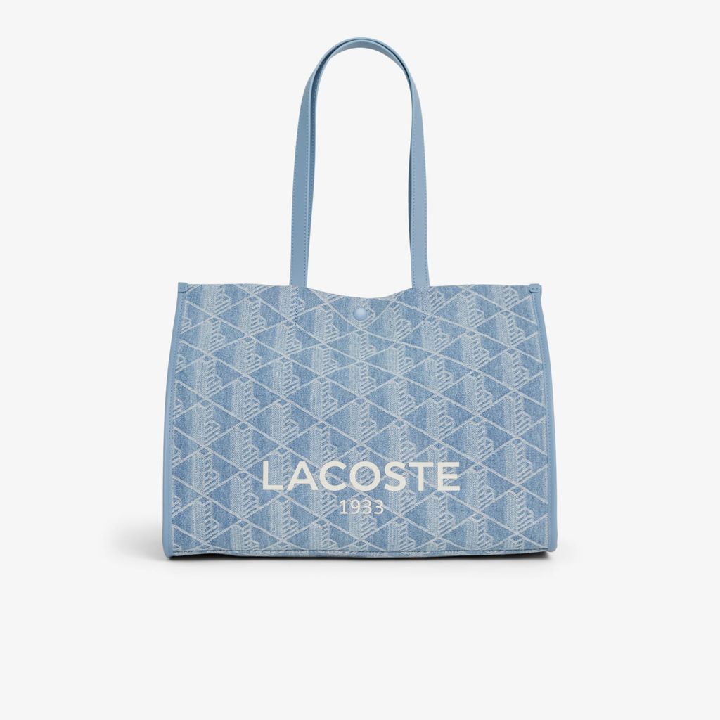 Túi Tote Lacoste Unisex Heritage Dệt Nổi Size Lớn