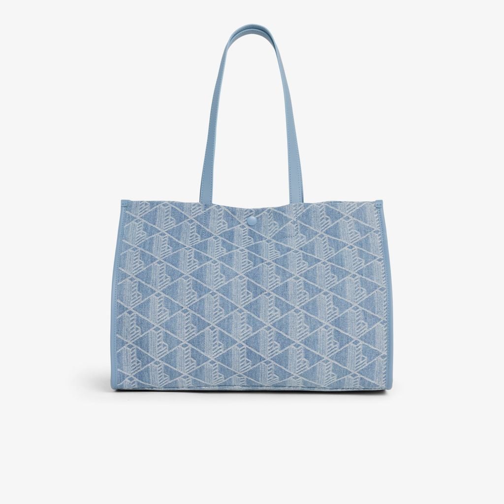 Túi Tote Lacoste Unisex Heritage Dệt Nổi Size Lớn