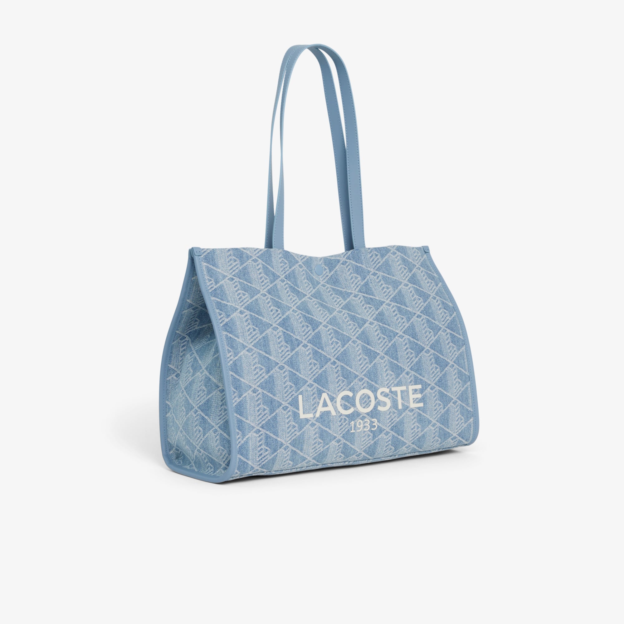 Túi Tote Lacoste Unisex Heritage Dệt Nổi Size Lớn
