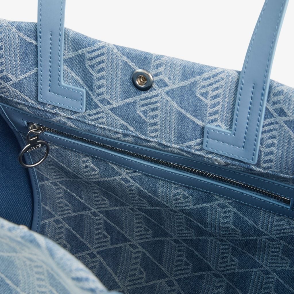 Túi Tote Lacoste Unisex Heritage Dệt Nổi Size Lớn