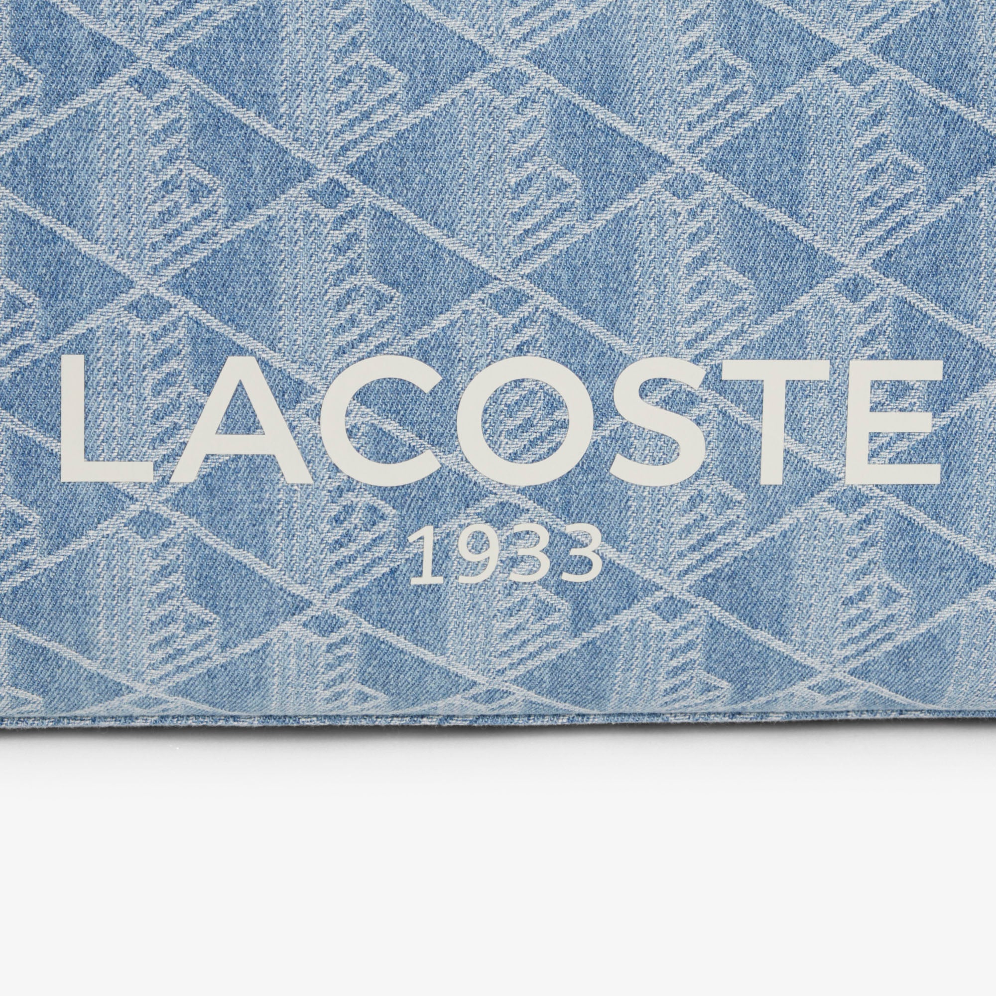 Túi Tote Lacoste Unisex Heritage Dệt Nổi Size Lớn