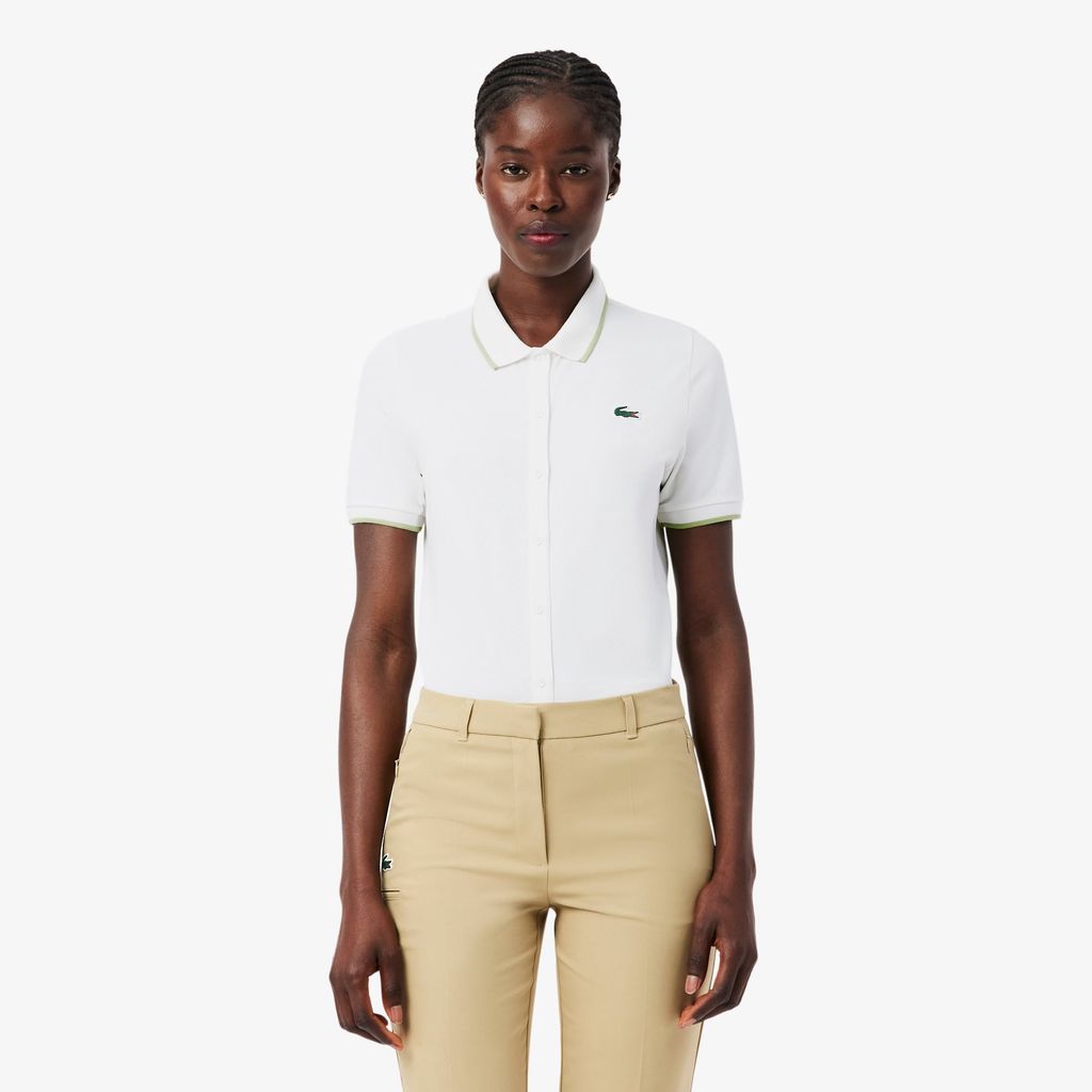 Áo Polo Golf Lacoste Nữ Chất Liệu Petit Piqué Điều Hòa Nhiệt Độ